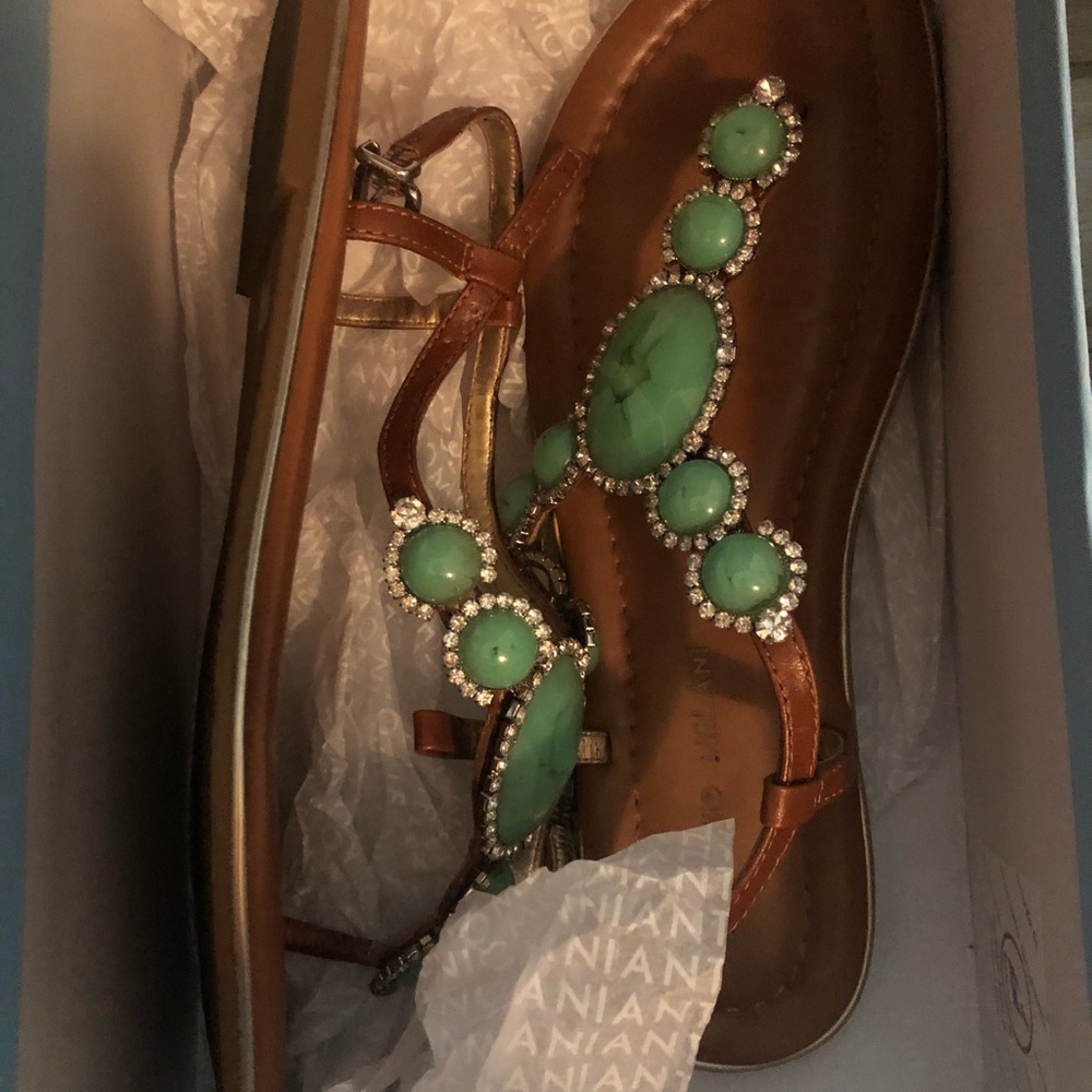 Antonio melani jeweled sandals